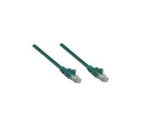 Intellinet Network Patch Cable, Cat5e, 5m, Green, CCA, U/UTP, PVC, RJ45, Gold Plated Contacts, Snagless, Booted, Lifetime Warranty, Polybag - Cordon de raccordement - RJ-45 (M) pour RJ-45 (M) - 5...