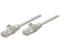 Intellinet Network Patch Cable, Cat5e, 7.5m, Grey, CCA, U/UTP, PVC, RJ45, Gold Plated Contacts, Snagless, Booted, Lifetime Warranty, Polybag - Cordon