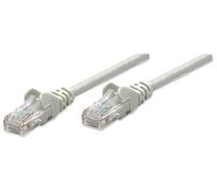 Intellinet Network Patch Cable, Cat5e, 7.5m, Grey, CCA, U/UTP, PVC, RJ45, Gold Plated Contacts, Snagless, Booted, Lifetime Warranty, Polybag - Cordon