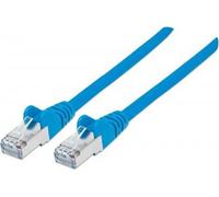 Intellinet 330763 Intellinet Câble patch RJ45 SF/UTP Cat5e 15m protection de levier bleu