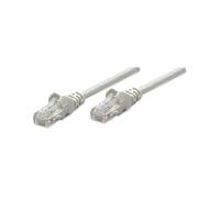 Intellinet 334129 - Câble Réseau Cat6 U/UTP (UTP) Gris 3m, Connecteurs RJ-45 Plaqué Or, CCA, Gaine PVC, avec Protection Antitorsion