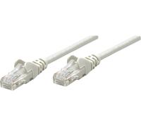 Intellinet Network Patch Cable, Cat6, 15m, Grey, CCA, U/UTP, PVC, RJ45, Gold Plated Contacts, Snagless, Booted, Lifetime Warranty, Polybag - Cordon