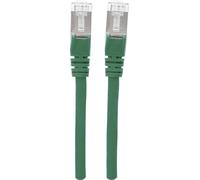 Intellinet 350648 RJ45 Câble réseau, câble patch CAT 6a S/FTP 5.00 m vert feuille de blindage, blindage par tresse, sans halogène 1 pc(s)