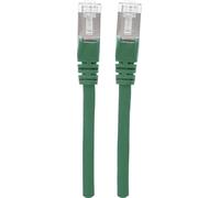 Intellinet 350662 RJ45 Câble réseau, câble patch CAT 6a S/FTP 15.00 m vert feuille de blindage, blindage par tresse, sans halogène 1 pc(s)