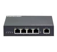Intellinet 4-Port Gigabit Ultra PoE Extender, Adds up to 100 m (328 ft.) to PoE Range, 90 W PoE Power Budget, Four PSE Ports with up to 30 W Output, IEEE 802.3bt/at/af Compliant, Metal Housing - Résea
