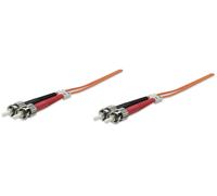 Intellinet 470063 Intellinet LWL Anschlusskabel ST/ST 2m Multimode OM2 orange