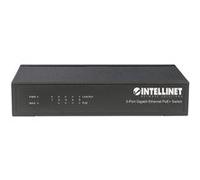 Intellinet Commutateur 561228 – 5 ports Gigabit PoE+ Métal Bureau Noir 60W