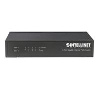 Intellinet 5-Port Gigabit Ethernet PoE+ Switch, 4 x PSE Ports, IEEE 802.3at/af Power over Ethernet (PoE+/PoE) Compliant, 60 W, Desktop - Commutateur - 4 x 10/100/1000 (PoE+) + 1 x 10/100/1000 -...