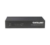 Intellinet 5-Port Gigabit Ethernet PoE+ Switch, 4 x PSE Ports, IEEE 802.3at/af Power over Ethernet (PoE+/PoE) Compliant, 60 W, Desktop - Commutateur
