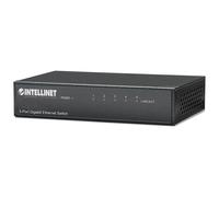 Intellinet 5-Port Gigabit Ethernet Switch, Metal, Box - Commutateur - 5 x 10/100/1000 - de bureau