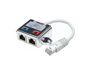 Intellinet 504195 Adaptateur Câble RJ45 Femelle (2xRJ45) vers Mâle (RJ45) Ethernet, Couleur Argent/Blanc