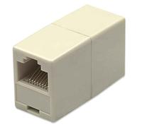Intellinet 504225 Changeur Genre 8P8C Ivoire - Connecteurs Femelle 8P8C, Contacts Or, Adaptateur UTP, Boîtier Métal/Plastique, Compatible UTP