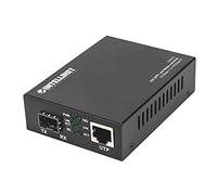 Intellinet 508193 convertisseur de Support réseau 10000 Mbit/s Noir