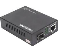 Intellinet Gigabit PoE+ Media Converter, 1 x 1000Base-T RJ45 Port to 1 x SFP Port, PoE+ Injector - Convertisseur de support - 1GbE - 10Base-T,