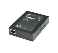 Intellinet 560443 Séparateur PoE+ Ethernet 10/100Base-TX, Sortie Réglable 5/7.5/9/12V, IEEE 802.3af/at, Boîtier Métal, 0-60°C