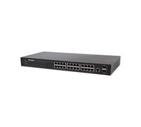 Intellinet 24-Port Network Switch, 24-Port (RJ45), Rackmount, Gigabit, 4 SFP, Ethernet Web-Smart, 10/100/1000 Mbit - Commutateur - Géré - 24 x
