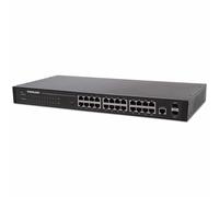 Intellinet 560917 Commutateur Intellinet 24x GE géré par le Web, montage en rack 2x SFP