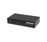 Intellinet 5-Port Gigabit Ethernet PoE+ Switch, 4 x PSE Ports, IEEE 802.3at/af Power over Ethernet (PoE+/PoE) Compliant, 60 W, Desktop - Commutateur