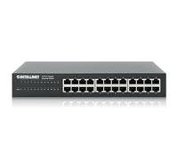 Intellinet 24-Port Gigabit Ethernet Switch, 24 x 10/100/1000 Mbit/s RJ45-Ports, IEEE 802.3az (Energy Efficient Ethernet), Desktop, 19" Rackmount, Metal - Commutateur - non géré - 24 x 10/100/1000 - de