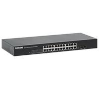 Intellinet 561877 Gigabit Ethernet Switch Poe+ 24 ports avec 2 ports SFP Noir