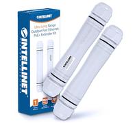 Intellinet Kit d'extension PoE+ 561952 - 100 Mb/s, jusqu'à 1 km, pack de 2, blanc