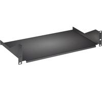 Intellinet 19" Cantilever Shelf, 2U, Fixed, Depth 400mm, Max 25kg, Black, Three Year Warranty - Etagère pour rack - noir, RAL 9005 - 2U - 19"