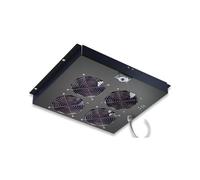 Intellinet 711203 - Unité de ventilation 4 ventilateurs - Acier noir - Format 19 pouces (48.3 cm)