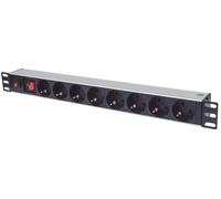 Intellinet 713986 unité de Distribution d'énergie 8 Sortie(s) CA 1U Aluminium, N