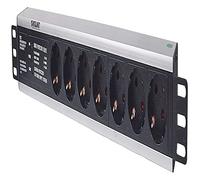 Intellinet 714006 unité de Distribution d'énergie 7 Sortie(s) CA 1.5U Noir