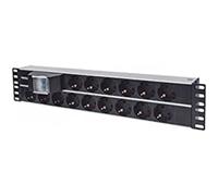 Intellinet 714051 19" 2U Rackmount 15-Output Power Distribution Unit (PDU), With