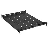 Intellinet 714082 Étagère 19" fixe avec profondeur réglable de 350 à 550 mm 1U noir
