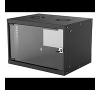 Intellinet 714143 Rack Mural 6U Acier Galvanisé Porte Verre 50kg IP20 Largeur 540mm Profondeur 400mm Hauteur 353mm Conforme ANSI/EIA RS-310-D