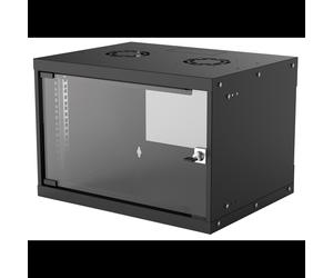 Intellinet 714143 Rack Mural 6U Acier Galvanisé Porte Verre 50kg IP20 Largeur 540mm Profondeur 400mm Hauteur 353mm Conforme ANSI/EIA RS-310-D