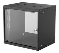 Intellinet 714174 étagère Rack monté sur le mur 9U Noir - Étagères (Rack monté sur le mur, 9U, 50 kg, Noir, Acier galvanisé, IP20)