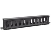 Intellinet 714679 19 pouces Guide-câbles 1 UH adapté à une baie de profondeur: à partir de 450 mm noir (RAL 9005)