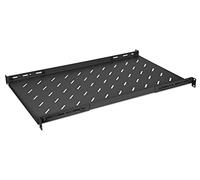 Intellinet 714716 Étagère fixe avec profondeur réglable de 750 à 950 mm 1U noir