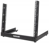 Intellinet 714747 48,26 cm (19 "), de 2 poteaux de Bureau Laboratoire Armature 12 HE Flat Pack Noir