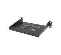 Intellinet 714839 Étagère Rack 1U Acier Noir 270x150mm Profondeur 10" (25.4cm) Charge Max. 25kg Épaisseur 1.2mm