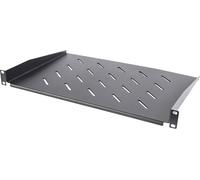 Intellinet 714884 19 pouces Plaque de sol 1 UH adapté à une baie de profondeur: à partir de 450 mm noir (RAL 9005)