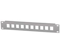 Intellinet 714969 10 Port Patch Panneau unbestückt 1 HE 25,4 cm (10") Gris