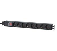 Intellinet 715126 INTELLINET Multiprise 8x 2m de câble 1U Interrupteur secteur