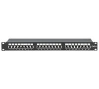 Intellinet 721042 Panneau patch STP 24 places RJ45 Cat.6 Noir