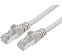 Intellinet 733229 Câble Réseau, RJ45 Connecteur Mâle, Cat 6 SFTP 100% Cuivre, Gris, 1 m