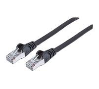 Intellinet 735209 Câble Réseau, RJ45 Connecteur Mâle, Cat 6 SFTP 100% Cuivre, Noir, 0,5 m