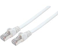 Intellinet 735254 Intellinet Câble patch RJ45 S/FTP Cat6 0,5m LSOH leviers. blanc