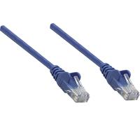 Intellinet 739832 RJ45 Câble réseau, câble patch CAT 6 S/FTP 0.25 m bleu feuille de blindage, blindage par tresse, sans halogène