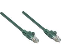 Intellinet 739887 RJ45 Câble réseau, câble patch CAT 6 S/FTP 1.50 m vert feuille de blindage, blindage par tresse, sans halogène