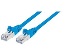 intellinet 740609 Câble Réseau, RJ45 Connecteur Mâle, Cat7 S/FTP, Bleu, 0,25 m