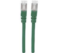 Intellinet 740784 RJ45 Câble réseau, câble patch CAT 6a S/FTP 1.50 m vert feuille de blindage, blindage par tresse, blindé, sans halogène 1 pc(s)