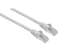 Intellinet 740807 RJ45 Câble réseau, câble patch CAT 6a S/FTP 2.00 m gris feuille de blindage, blindage par tresse, blindé, sans